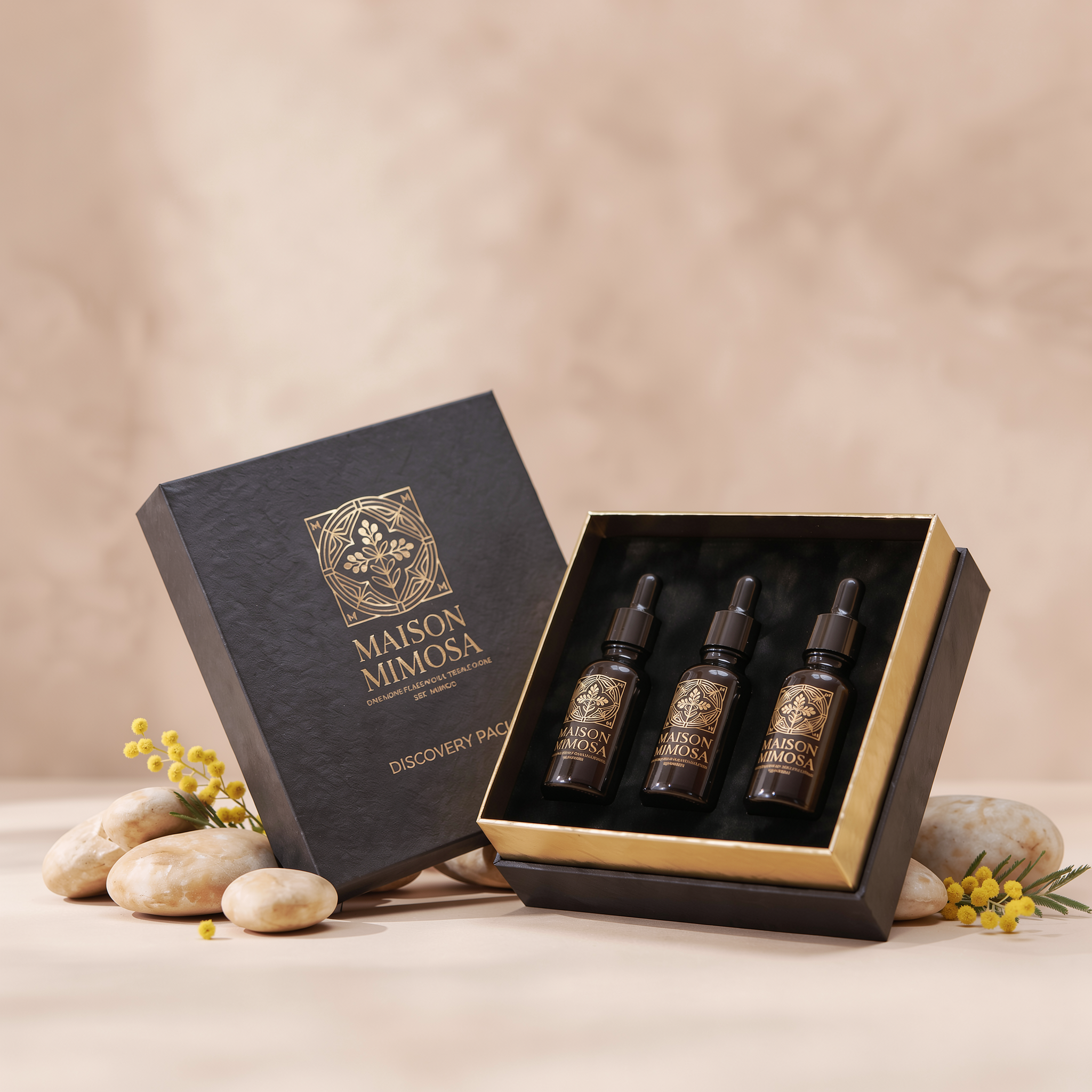 Le coffret découverte ouvert.